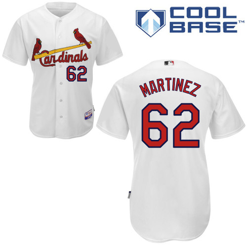 Carlos Martinez #62 MLB Jersey-St Louis Cardinals Men's Authentic Home White Cool Base Baseball Jersey
